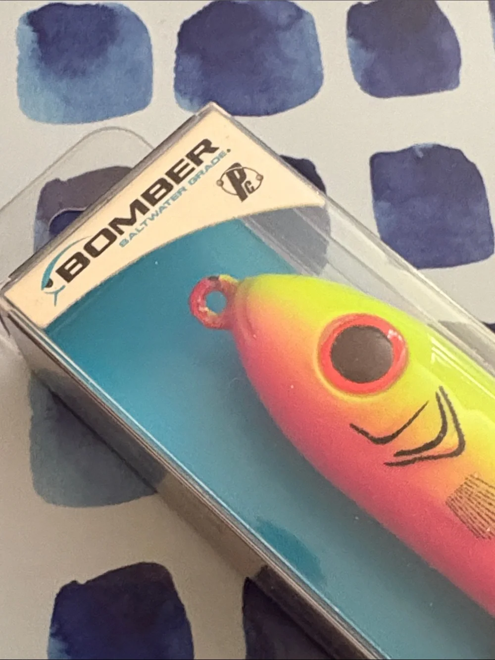 Two-Tone Pink & Neon Green Saltwater Fishing Lure